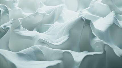 Fototapeta premium Abstract White Fabric Drape