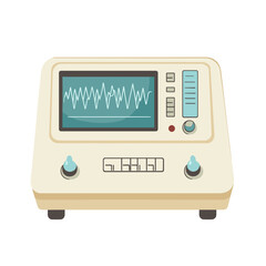 Fototapeta premium Vintage Medical Monitoring Device with Waveform Display