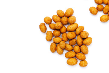 Coconut cream coated peanuts snack