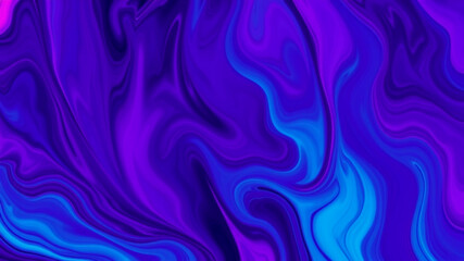 Obraz premium Abstract vibrant purple and blue liquid marble background