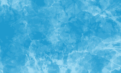 水彩青の美しい水面　ベクター