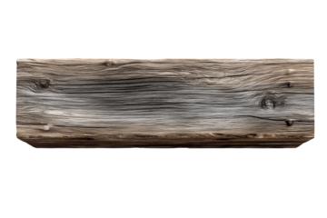Verwittertes altes Holzbrett mit natürlicher Maserung PNG mit transparentem Hintergrund

