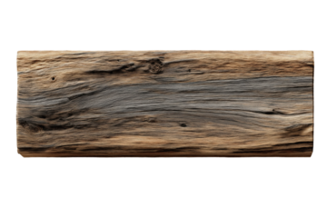 Verwittertes altes Holzbrett mit natürlicher Maserung PNG mit transparentem Hintergrund

