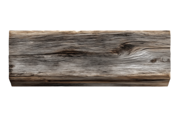 Verwittertes altes Holzbrett mit natürlicher Maserung PNG mit transparentem Hintergrund

