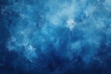 Obraz premium Closeup of a serene blue watercolor background with fluffy clouds
