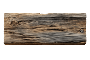Verwittertes altes Holzbrett mit natürlicher Maserung PNG mit transparentem Hintergrund

