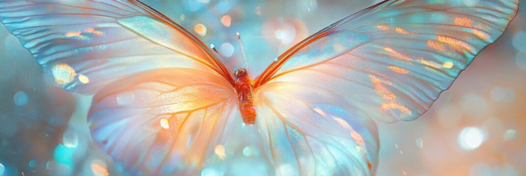 Fototapeta abstract background macro bright butterflies