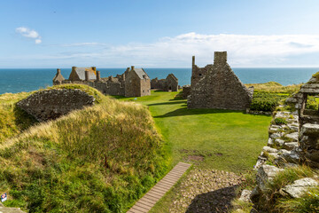 Dunnottar Castle rises in dramatic ruins atop a cliff overlooking the North Sea. Its breathtaking...