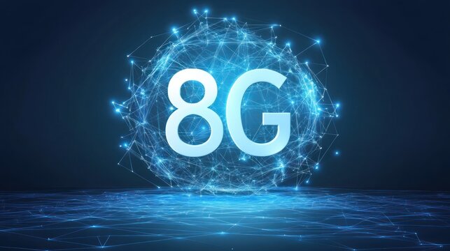 Futuristic 8G Network Sphere