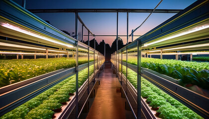 Obraz premium 003-030-203-High-tech hydroponic farm designed for precision nutrition 76789