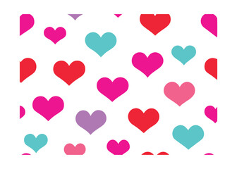 seamless background with hearts
