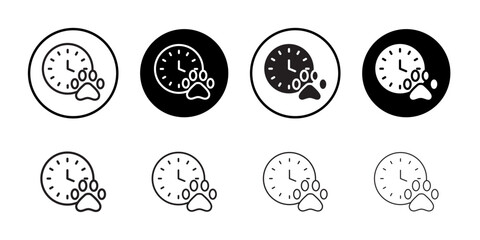 Fototapeta premium Dog competition icon outline collection or set in black and white