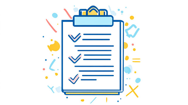 Checklist icon for content planning, task management, and organizational workflow