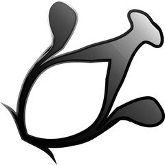 Naklejka premium Elegant Black Abstract Vector Icons – Sophisticated Minimalist Symbols for Premium Branding, UI Design, and Visual Identity