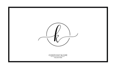 K or KK Alphabet letters logo vector monogram