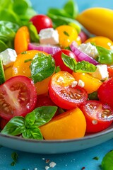 Colorful Vegetable Salad Close-up