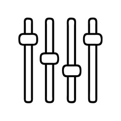 Audio mixer settings control panel sliders sound design equalizer adjustment tool