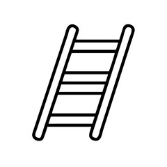 Ladder illustration for construction access and height reaching equipment tool use