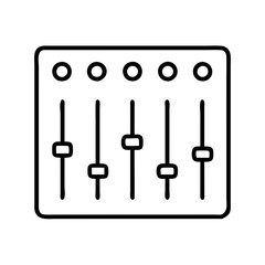 Audio mixer sound board console dj equipment music production studio recording tool