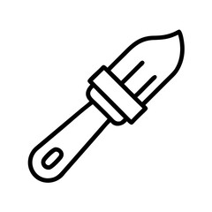 Illustration of a trowel garden tool hand gardening equipment for planting flowers