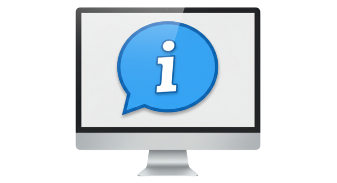 Isolated Information Screen Computer Monitor Communication Aid