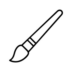 Outline art paint brush vector illustration for painting and drawing projects