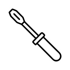 Screwdriver tool vector illustration for repair construction and maintenance work