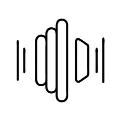 Sound wave graphic equalizer audio signal frequency voice waveform vector design