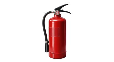 Isolated Red Fire Extinguisher