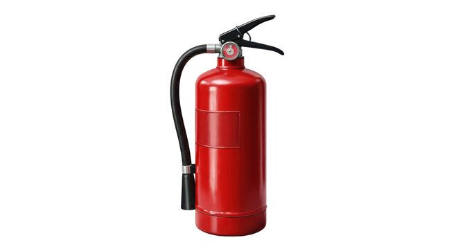 Isolated Red Fire Extinguisher