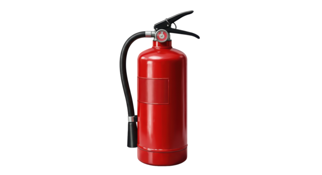 Isolated Red Fire Extinguisher