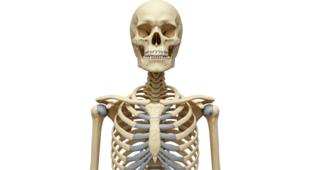 Isolated Human Skeleton Torso Anatomy
