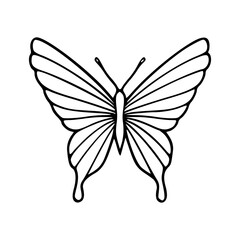 simple butterfly vector graphic