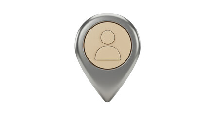 Isolated Location Icon Person