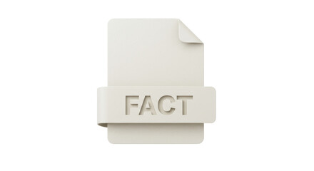 Obraz premium Isolated Fact File Icon