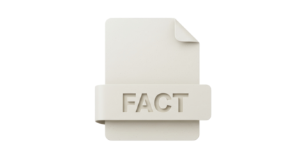 Isolated Fact File Icon