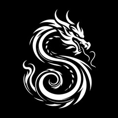 Obraz premium dragon tattoo design