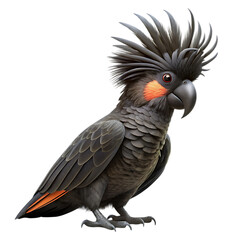 Fototapeta premium Black Palm Cockatoo Bird