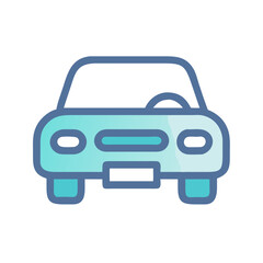 Obraz premium Sleek Car Icon Vector Design