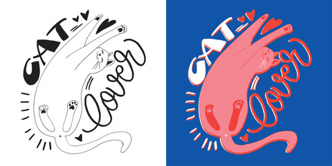 Trendy hand drawn doodle lettering quote. Lettering for t-shirt design, mug print, bag print, clothes fashion. 100% hand drawn vector image.