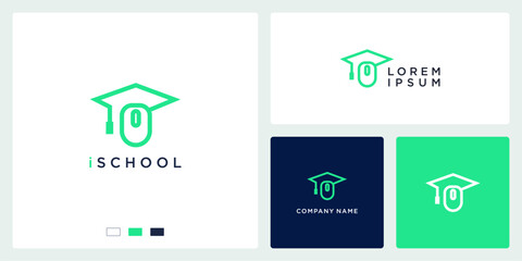 Online school logo design template