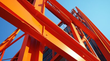 Structural analysis software displaying stress testing and simulation of a buildings frame under load conditions