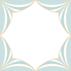 blue frame with stars, pastel