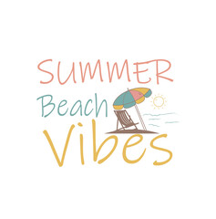 Summer quotes Retro Vector Illustrator Design