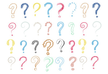 png question mark icon continuous linear drawing vector signs creative question symbol query isolated outline doodle illustration design white line background help shape mark black web ask vignetting 