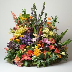 Obraz premium Blooming perennial display.