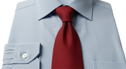 Isolated Shirt and Tie