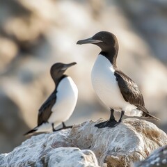 Naklejka premium Murre (Uria aalge) in Germany.