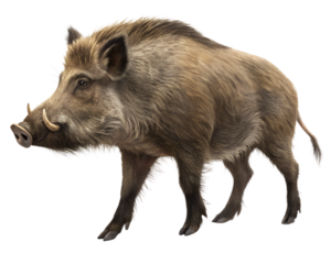 Wild boar animal mammal nature wildlife on transparent background