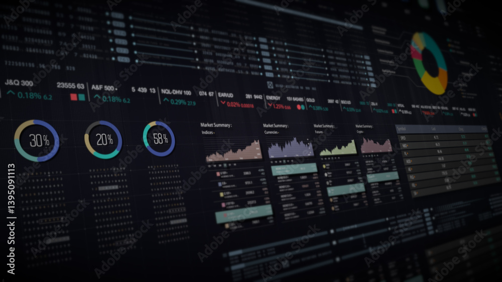 Aufkleber dynamic data visuals for business info graphics, animated charts, and data-driven insights for a bus